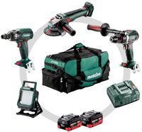 Metabo Comboset 4.3.2 | 4 machines | 18V | 2 x 10,0Ah LiHD + lader | In Gereedschapstas - 685209000