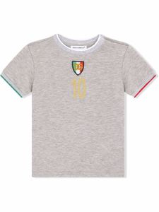 Dolce & Gabbana Kids t-shirt à logo imprimé - Gris