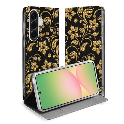 Telefoonhoesje Samsung Galaxy A57 Gouden Bloemen