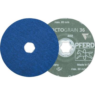 PFERD TOOLS 64111536 Combiclick fiberschijf Ø 115 mm Victograin Cool 36 voor staal en roestvrij staal Diameter 115 mm