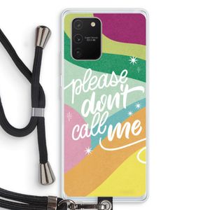 Don't call: Samsung Galaxy S10 Lite Transparant Hoesje met koord