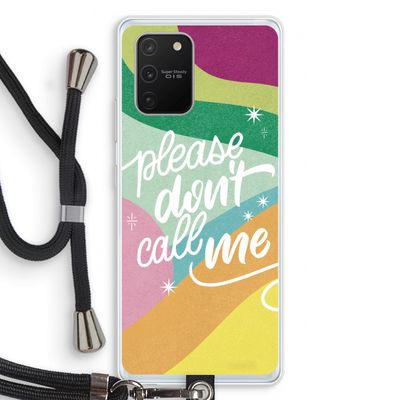 Don't call: Samsung Galaxy S10 Lite Transparant Hoesje met koord