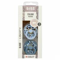 Bibs 1 Fopspeen Duo Liberty Garden Bobo Blue 2