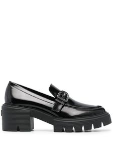 Stuart Weitzman mocassins Maverick Soho 75 mm en cuir - Noir