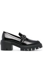 Stuart Weitzman mocassins Maverick Soho 75 mm en cuir - Noir - thumbnail