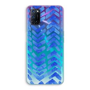 Blauwe pijlen: Oppo A72 Transparant Hoesje