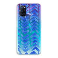 Blauwe pijlen: Oppo A72 Transparant Hoesje