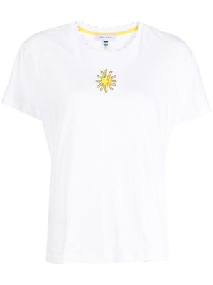 Mira Mikati t-shirt en coton à motif brodé - Blanc