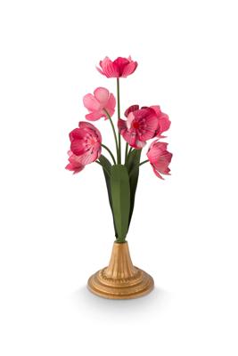 Pip Studio Deco Bloem Metaal Roze 36cm - Officiële Webshop