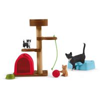 Schleich FARM WORLD Speeltijd voor Schattige Katten en Poezen 42501