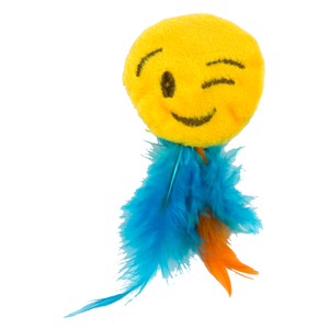 Emoji Cat Winky (met MadNip) kattenspeelgoed