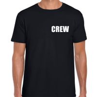 Crew / personeel t-shirt - zwart - heren - personeel werkkleding