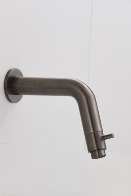 Fonteinkraan SaniClear Iron | Inbouw | Koudwater kraan | Excl.Inbouwdeel | Rond | Verouderd ijzer - Gunmetal