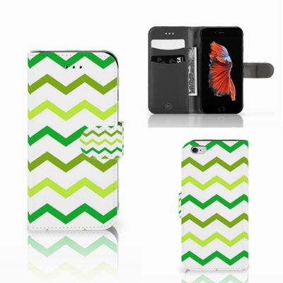 Apple iPhone 6 | 6s | Telefoon Hoesje | Zigzag Groen