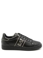 Ea7 Emporio Armani baskets en cuir - Noir - thumbnail