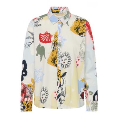 Culture - Blue/Red Animal | unisex | Top | Blue/Red Animal | XL | regular | Kamst mode