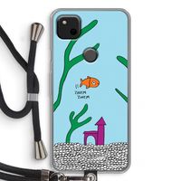 Aquarium: Pixel 4a Transparant Hoesje met koord