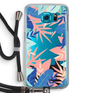 Tropisch: Samsung Galaxy S6 Transparant Hoesje met koord