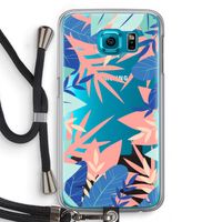 Tropisch: Samsung Galaxy S6 Transparant Hoesje met koord Tropisch: Samsung Galaxy S6 Transparant Hoesje met koord