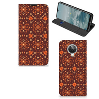 Nokia G10 | G20 Hoesje met Magneet Batik Brown