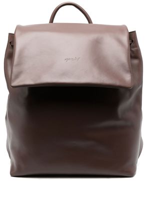 Marsèll sac à dos à logo embossé - Marron