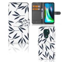 Motorola Moto G9 Play | E7 Plus Hoesje Leaves Blue