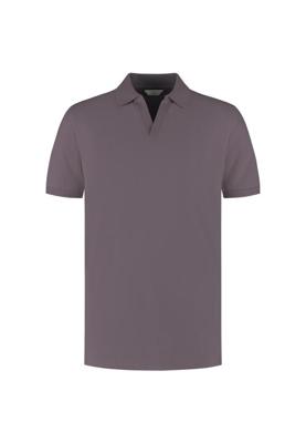 Dstrezzed Bowie V-neck Polo 240022 Poloshirts 463 Purple Grey