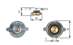 Radiateurdop RC116
