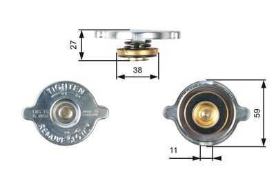 Radiateurdop RC116
