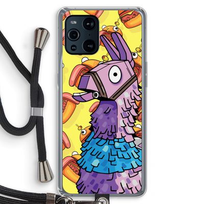 Loot Burger: Oppo Find X3 Transparant Hoesje met koord