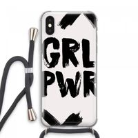 Girl Power #2: iPhone XS Max Transparant Hoesje met koord