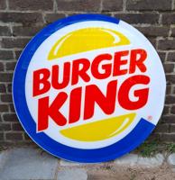 Burger King Logo Plastic Bord - Ø80cm - Origineel