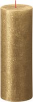Bolsius shimmer rustiekkaars 190/68 goud - thumbnail