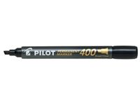 Pilot 400 permanente marker Beitelvormige punt Zwart 20 stuk(s) - thumbnail