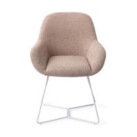 Jesper Home Kushi eetkamerstoel Stone Haze beehive white