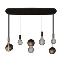 Hanglamp Gerace Deens ovaal Platinum (incl. lampen)