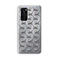 Zwarte poes: Huawei P40 Transparant Hoesje