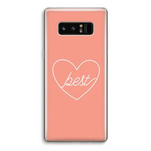 Best heart: Samsung Galaxy Note 8 Transparant Hoesje