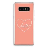 Best heart: Samsung Galaxy Note 8 Transparant Hoesje