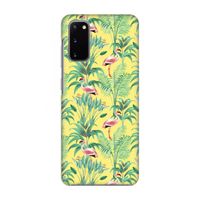 Flamingo party: Volledig geprint Samsung Galaxy S20 Hoesje