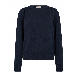 FreeQuent - Blauw | Dames | Trui | Blauw | L | regular | Kamst mode