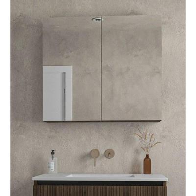 Saniclass Holz Base Spiegelkast - 80x70cm - donker eiken SW773980