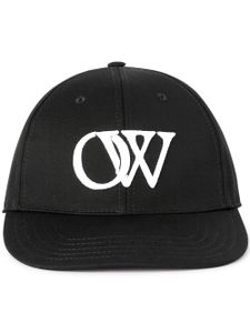 Off-White casquette Drill à logo brodé - Noir