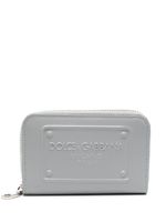 Dolce & Gabbana logo-embossed leather wallet - Gris - thumbnail