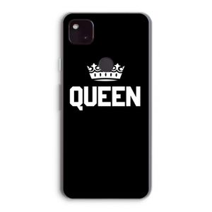 Queen zwart: Google Pixel 4a 5G Transparant Hoesje