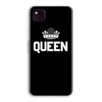 Queen zwart: Google Pixel 4a 5G Transparant Hoesje