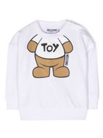 Moschino Kids sweat à ourson imprimé - Blanc - thumbnail