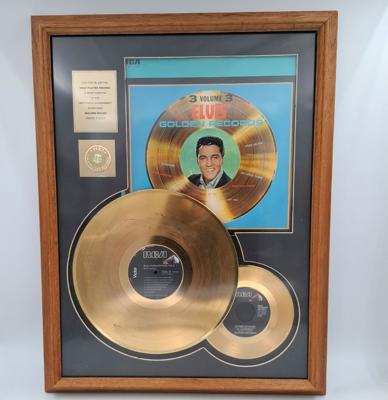 Gouden Plaat 24KT Elvis Presley Golden Records Vol. 3 - B