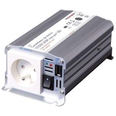 Spanningsomvormer - THOMSON - 12/220 V - 600 W - Met USB-aansluiting