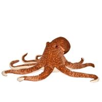 Inktvis/Octopus pluche knuffeldier - bruin - 76 cm - extra groot - knuffels Inktvis/Octopus pluche knuffeldier - bruin - 76 cm - extra groot - knuffels